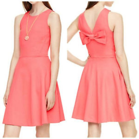 NWT kate spade Ponte Bow Dress Watermelon - Picture 2 of 10